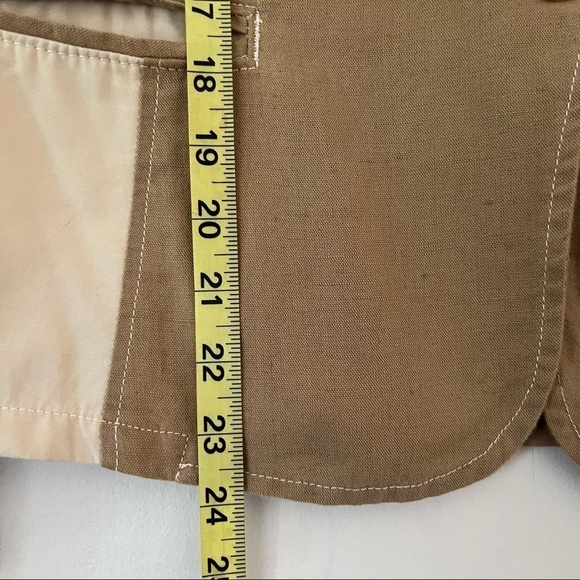 Sundance  Linen Blend Color Block Single Button Blazer Jacket Size Medium - Picture 13 of 13